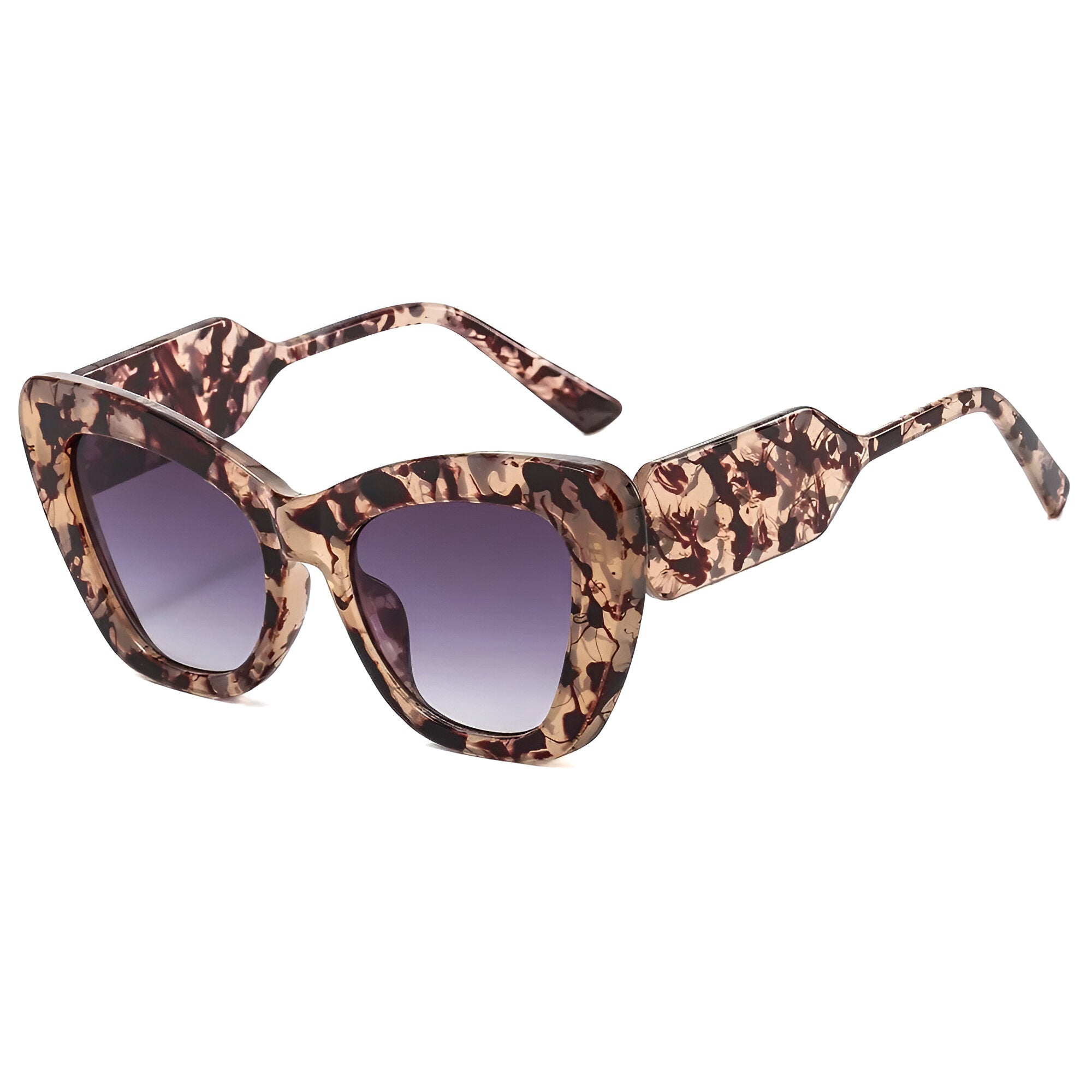 Melanie | Übergroße Katzenaugen-Sonnenbrille mit UV400-Schutz