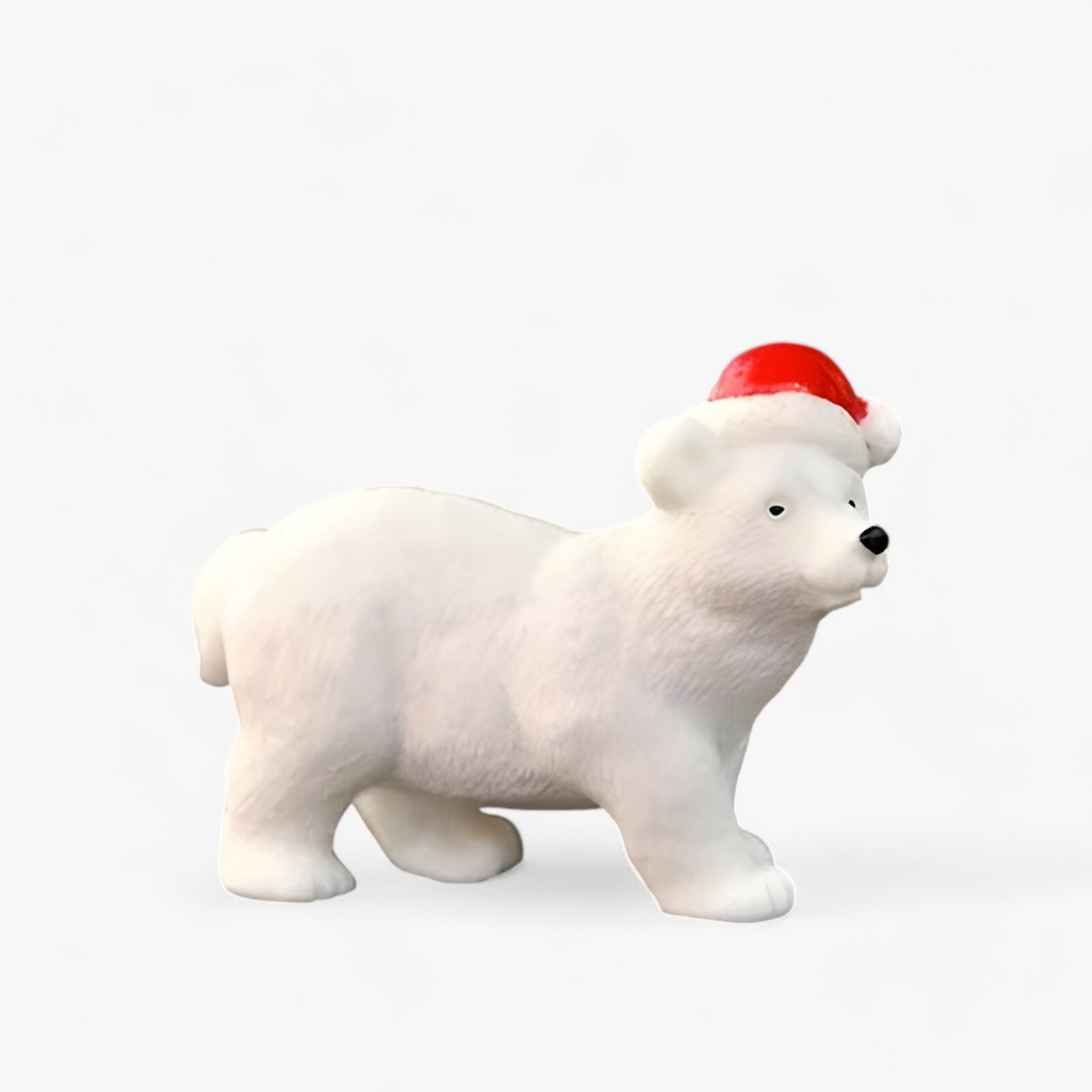 Set von Miniaturfiguren von Eisbären - Weihnachtsdekoration und DIY-Zubehör für verschneite Landschaften
