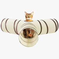 Charlie | Interaktives T/Y Tunnel für Katzen – Zusammenklappbar, Lustig und Platzsparend