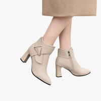 Kayla | Wasserdichte Stiefeletten mit Absatz: Eleganz und Komfort für jede Saison
