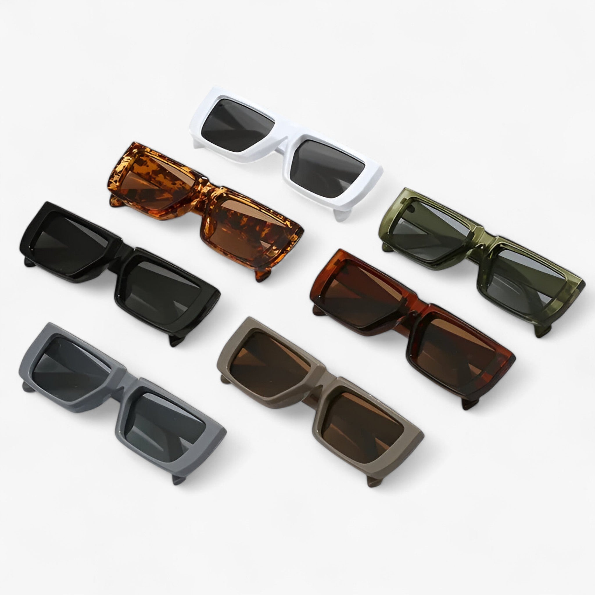 Luca | Y2K Designer Sonnenbrille mit quadratischem Rahmen Unisex