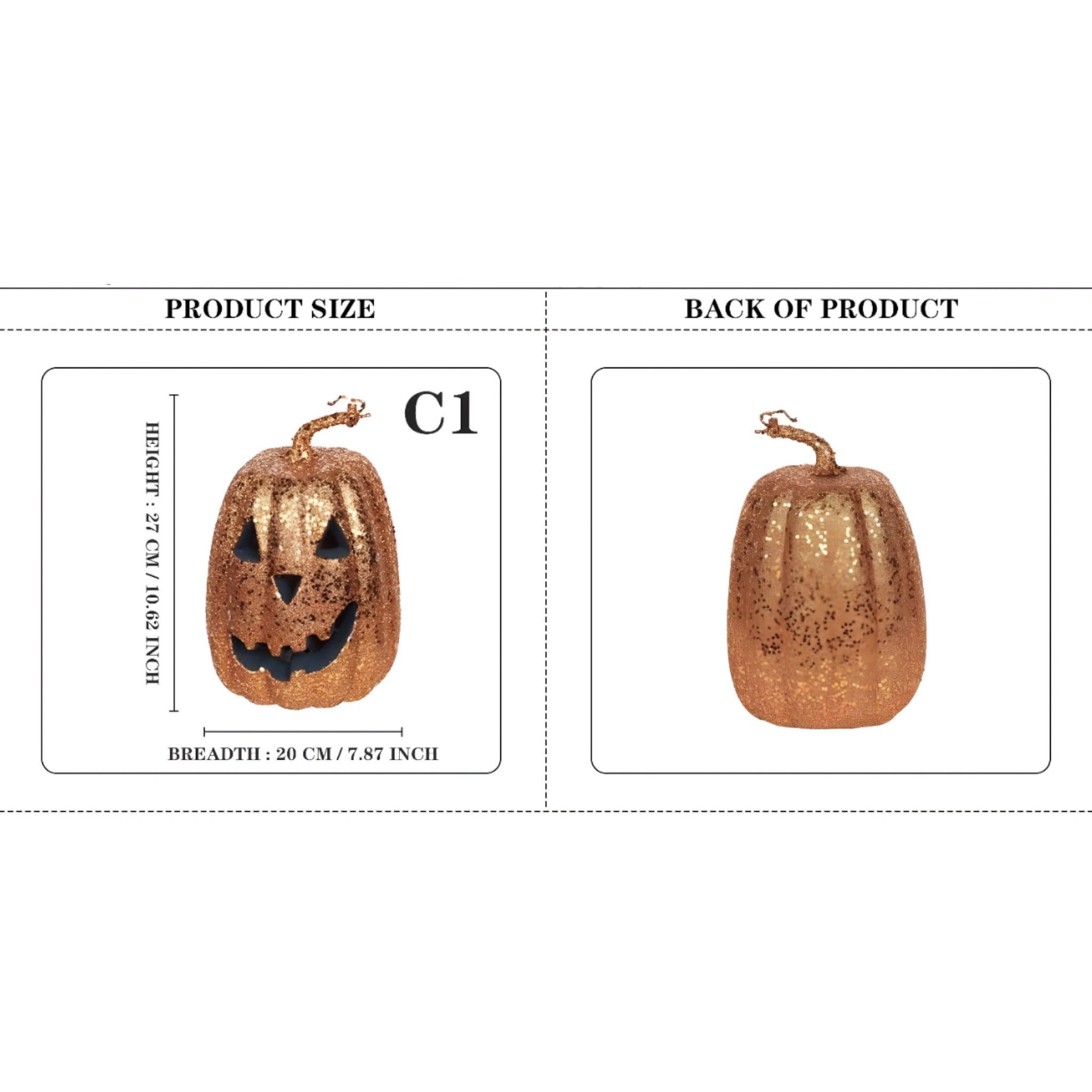 Spook | Kürbisschmuck - Auffällige Dekoration für schaurige Vibes