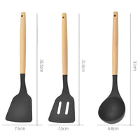 Set von 12 Küchenhelfern aus Silikon