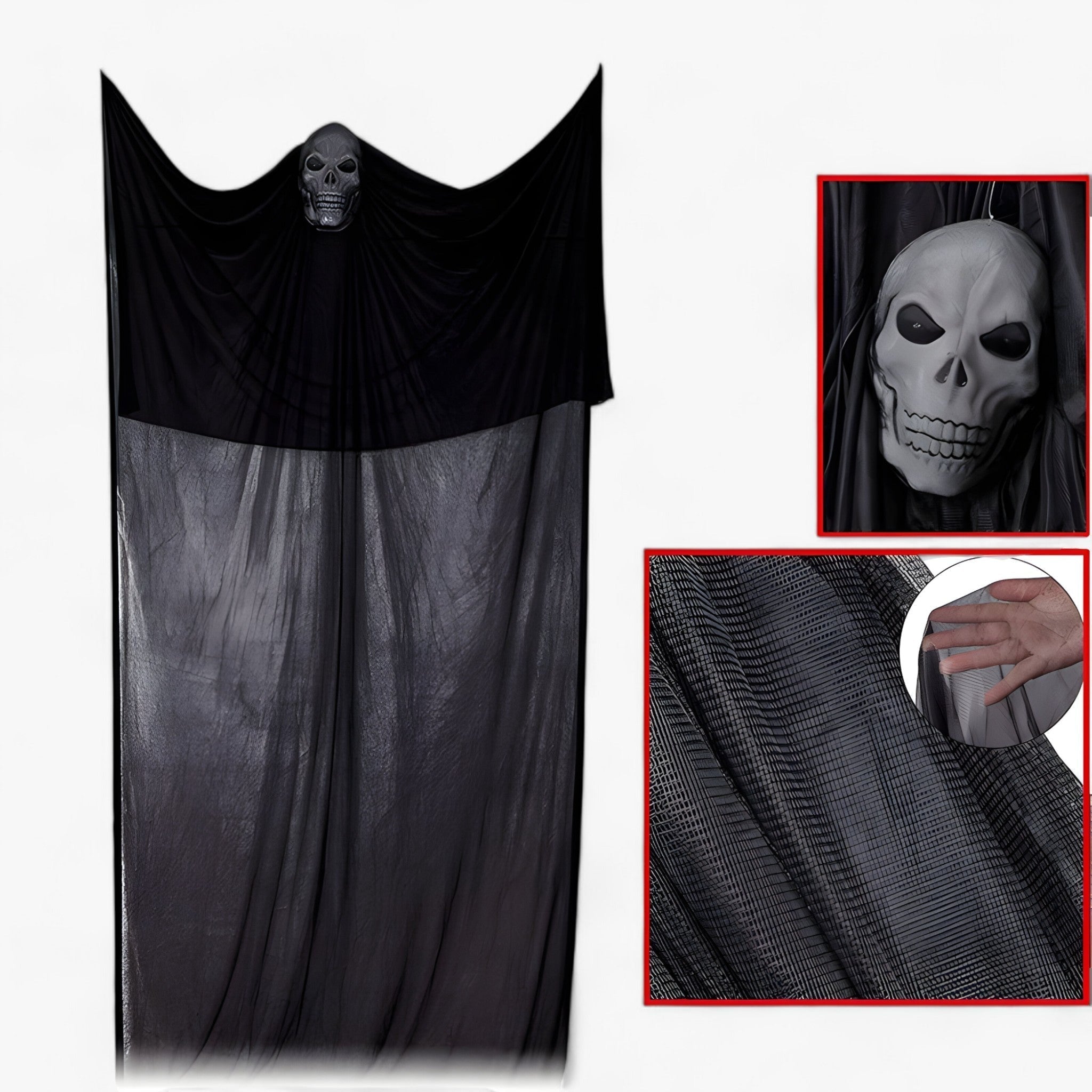 Hängender Totenkopf-Dekor - Perfekt für eine gruselige Halloween-Atmosphäre