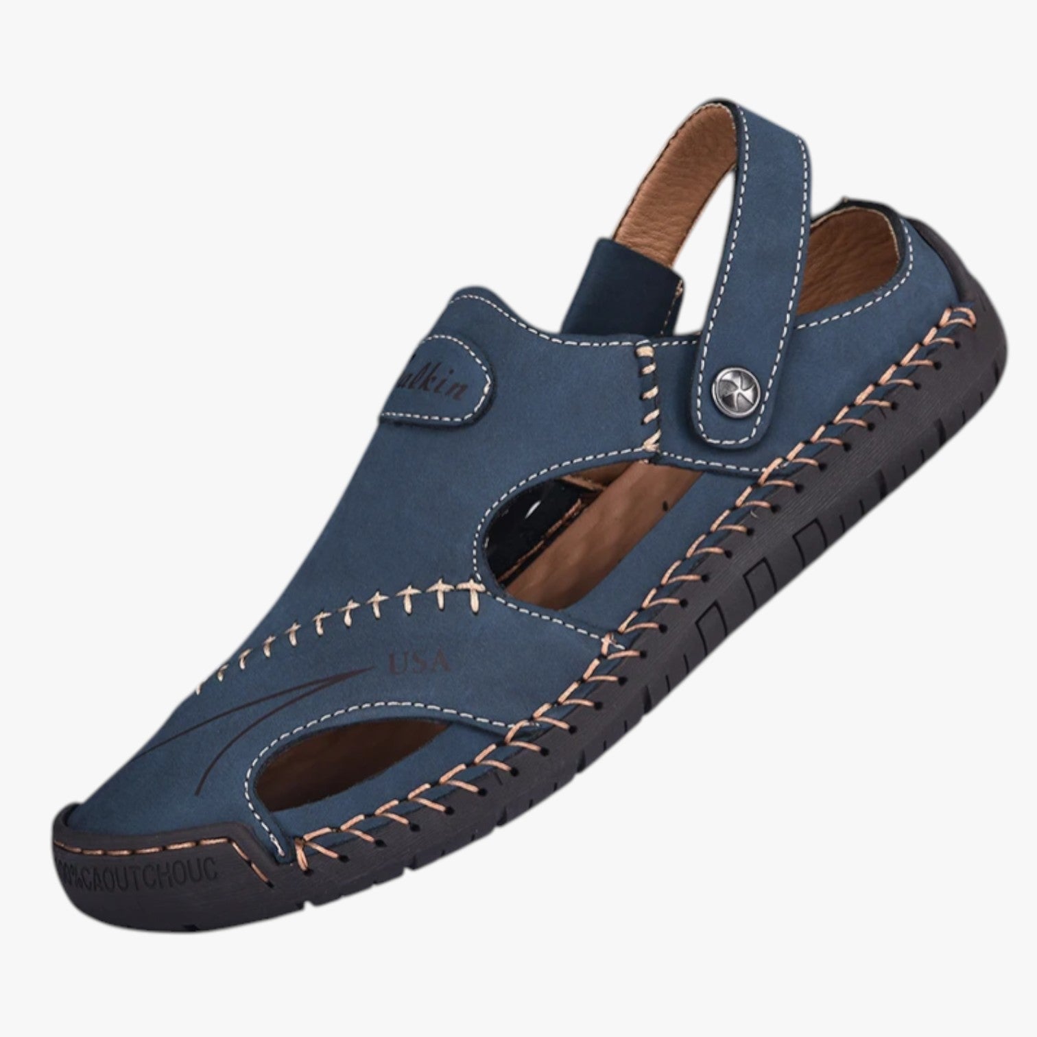 Owen | Herren-Sommersandalen - Atmungsaktives Leder und rutschfeste Sohle für einen stilvollen Akzent
