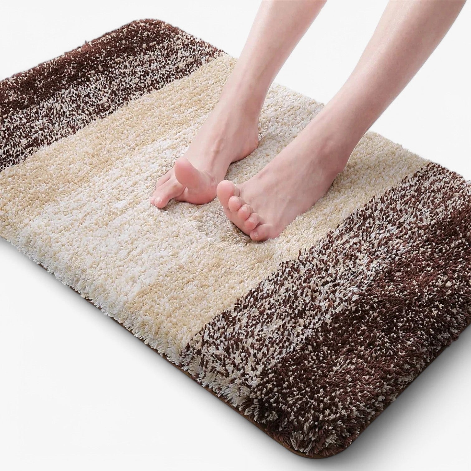 Heidi Trockene Füße in Sekundenschnelle – Super absorbierende rutschfeste Badmatte
