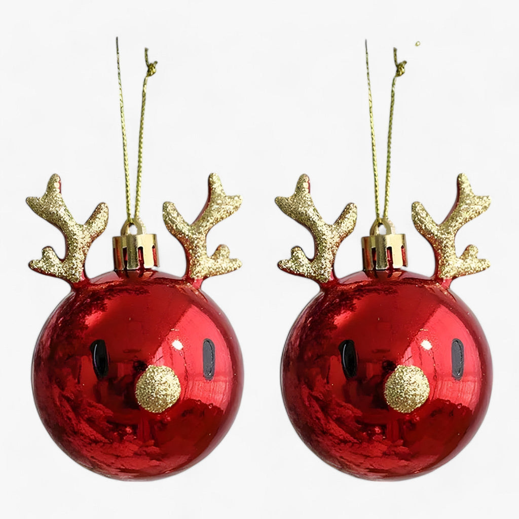 Elch-Weihnachtskugeln – festlicher Baumschmuck