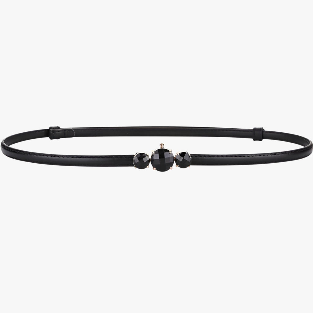 Caesy | Schmale Taille aus echtem Leder - Verstellbare Eleganz
