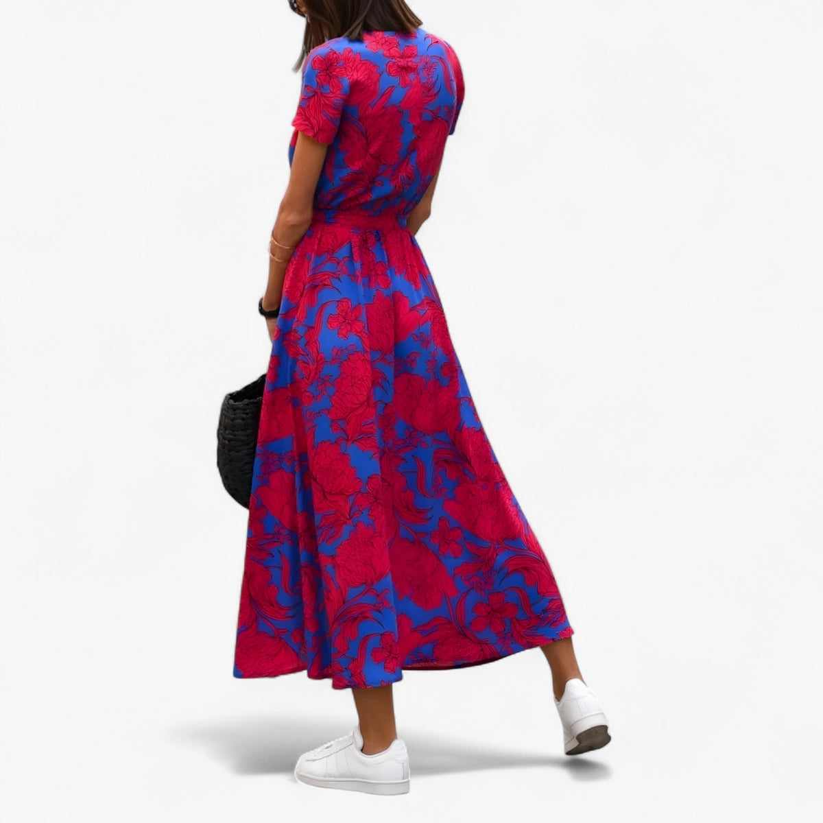 Nery - Elegantes Kleid mit V-Ausschnitt