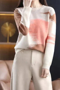 Trendiger Damen Pullover mit Farbverlauf – Amaris