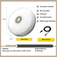 Atmospheric Light Roller™ | Nie wieder ohne Licht: tragbare und wiederaufladbare Außenbeleuchtung