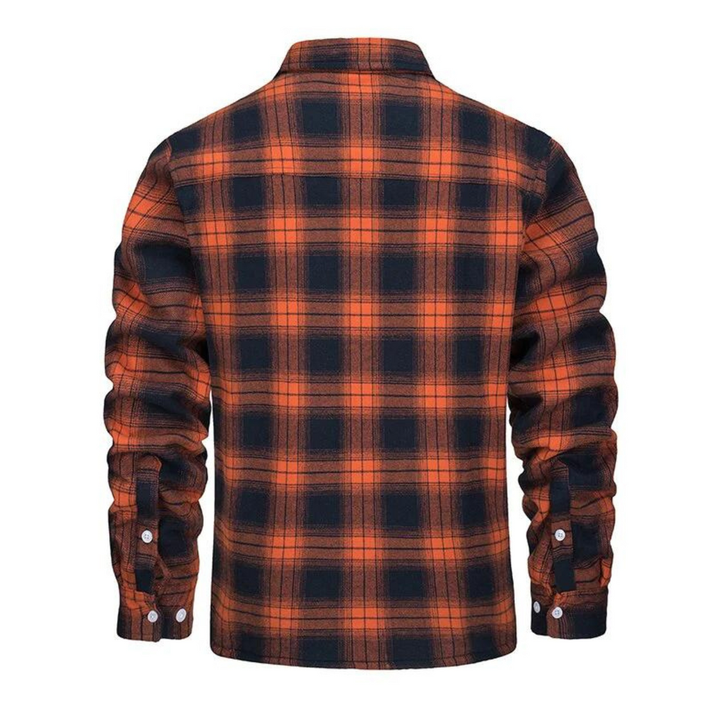 Fleecegefütterte Herren Karo-Jacke – Arvid