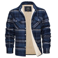 Fleecegefütterte Herren Karo-Jacke – Arvid