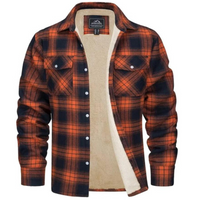 Fleecegefütterte Herren Karo-Jacke – Arvid