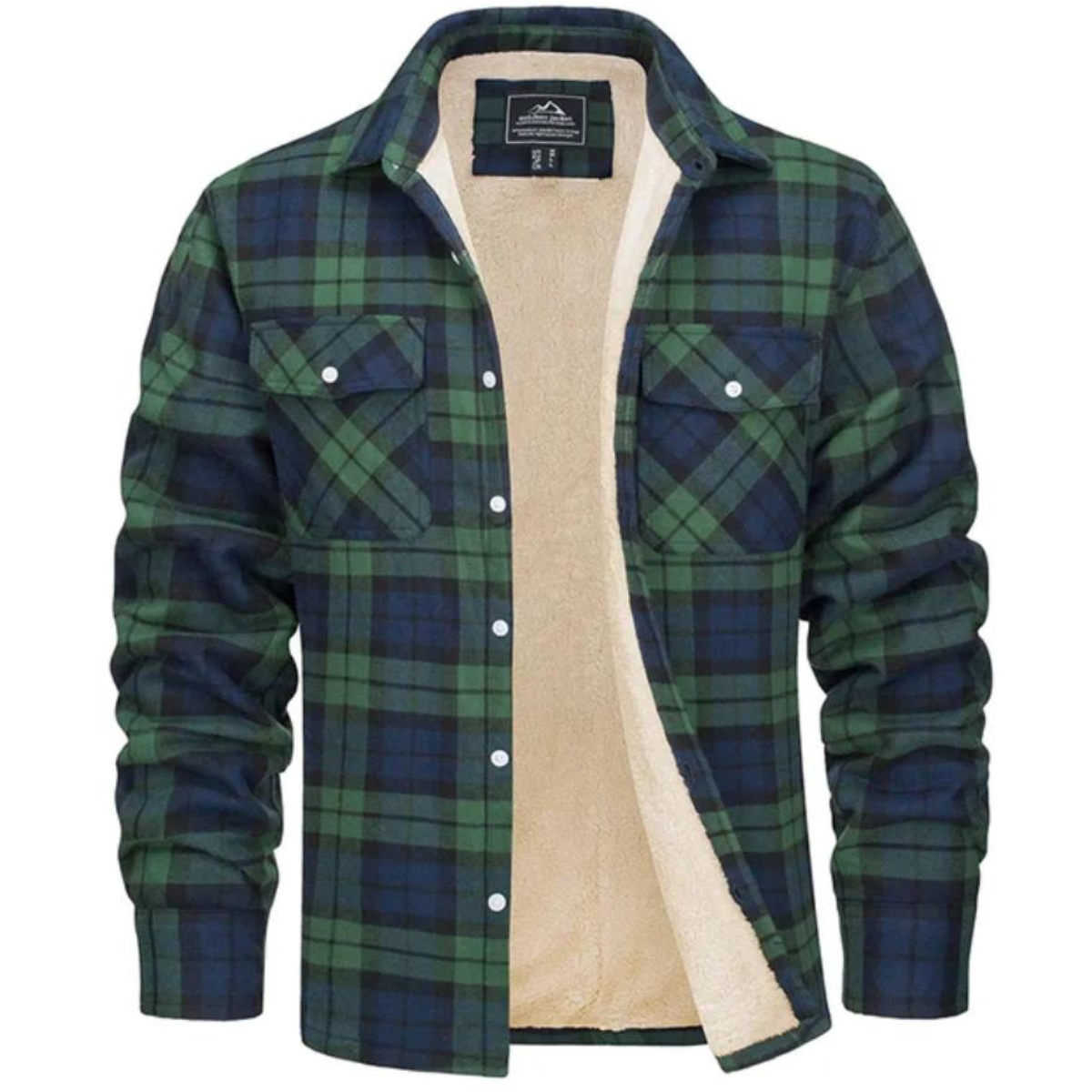 Fleecegefütterte Herren Karo-Jacke – Arvid