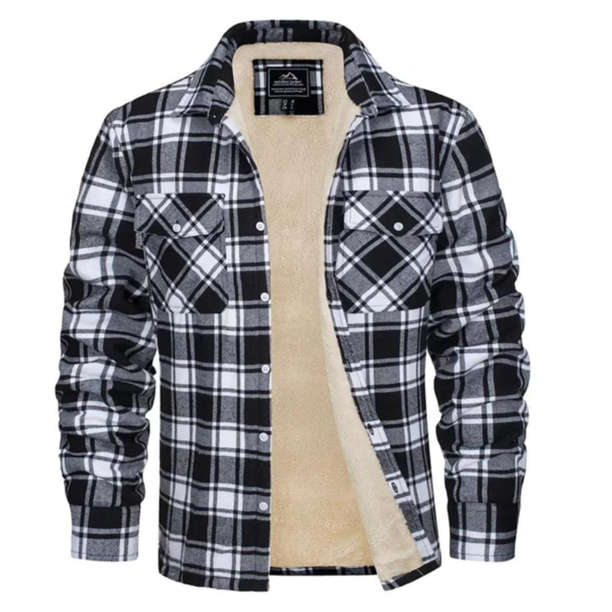 Fleecegefütterte Herren Karo-Jacke – Arvid