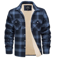 Fleecegefütterte Herren Karo-Jacke – Arvid