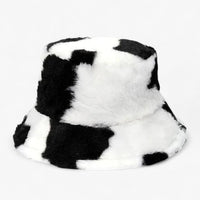 Jasmijn - Winterkappe mit Leopardenmuster aus Kunstpelz