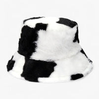 Jasmijn - Winterkappe mit Leopardenmuster aus Kunstpelz