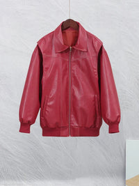 Schicke Damen-Kunstlederjacke