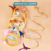 KittyMaze™ | Faltbarer Katzentunnel mit integrierten Spielzeugen