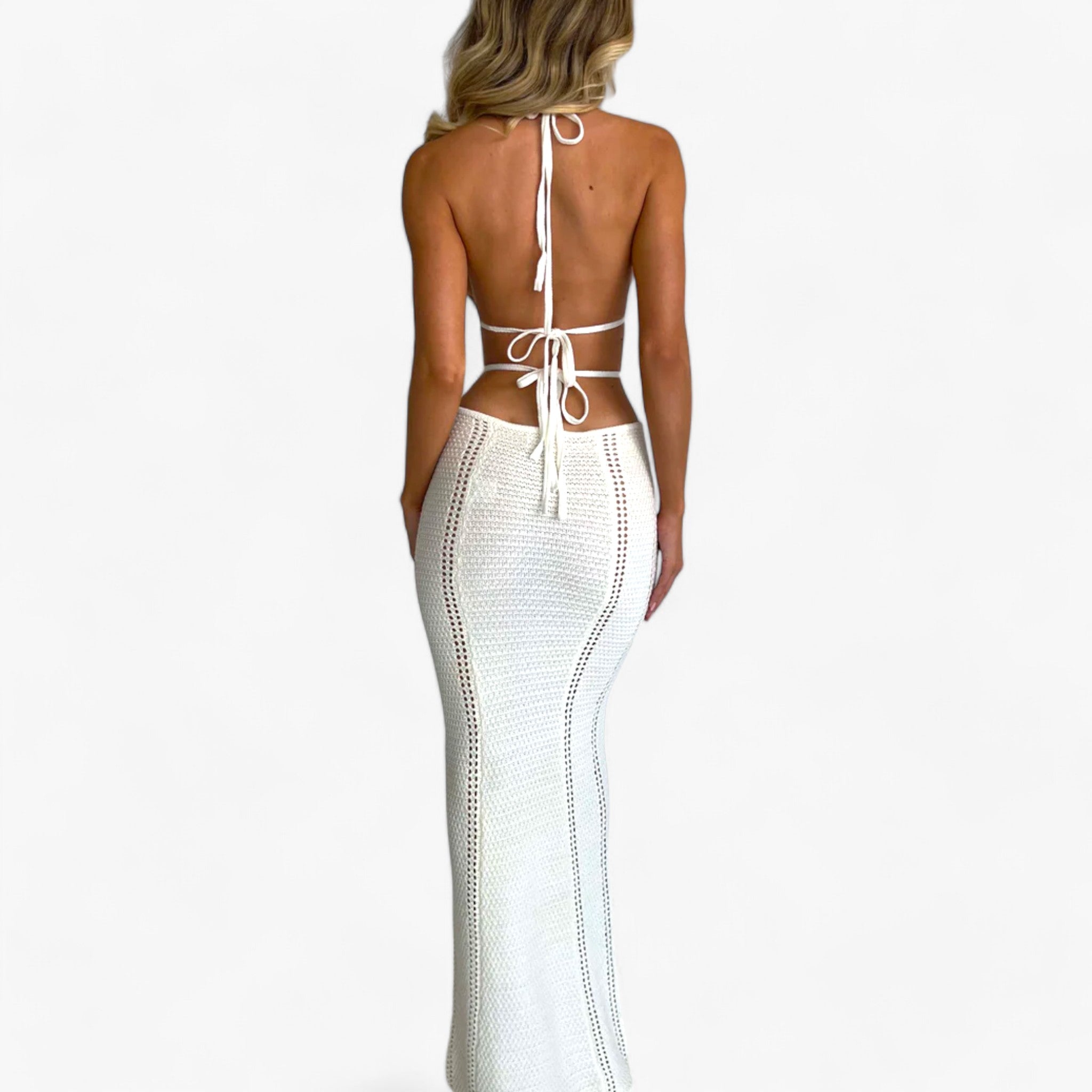 Lange Häkelkleid - Strahlt Eleganz und Komfort aus