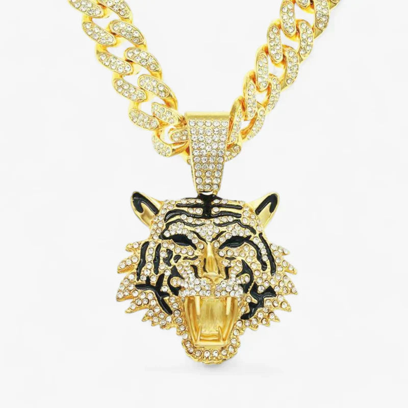DOMINANT | Hip-Hop Collier - Markanter Tigerkopf-Anhänger