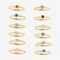 Geburtsstein 18K Ring