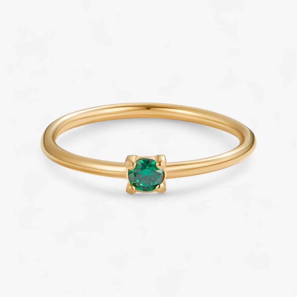 Geburtsstein 18K Ring