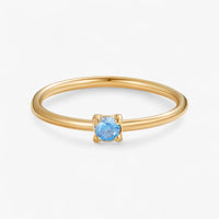 Geburtsstein 18K Ring