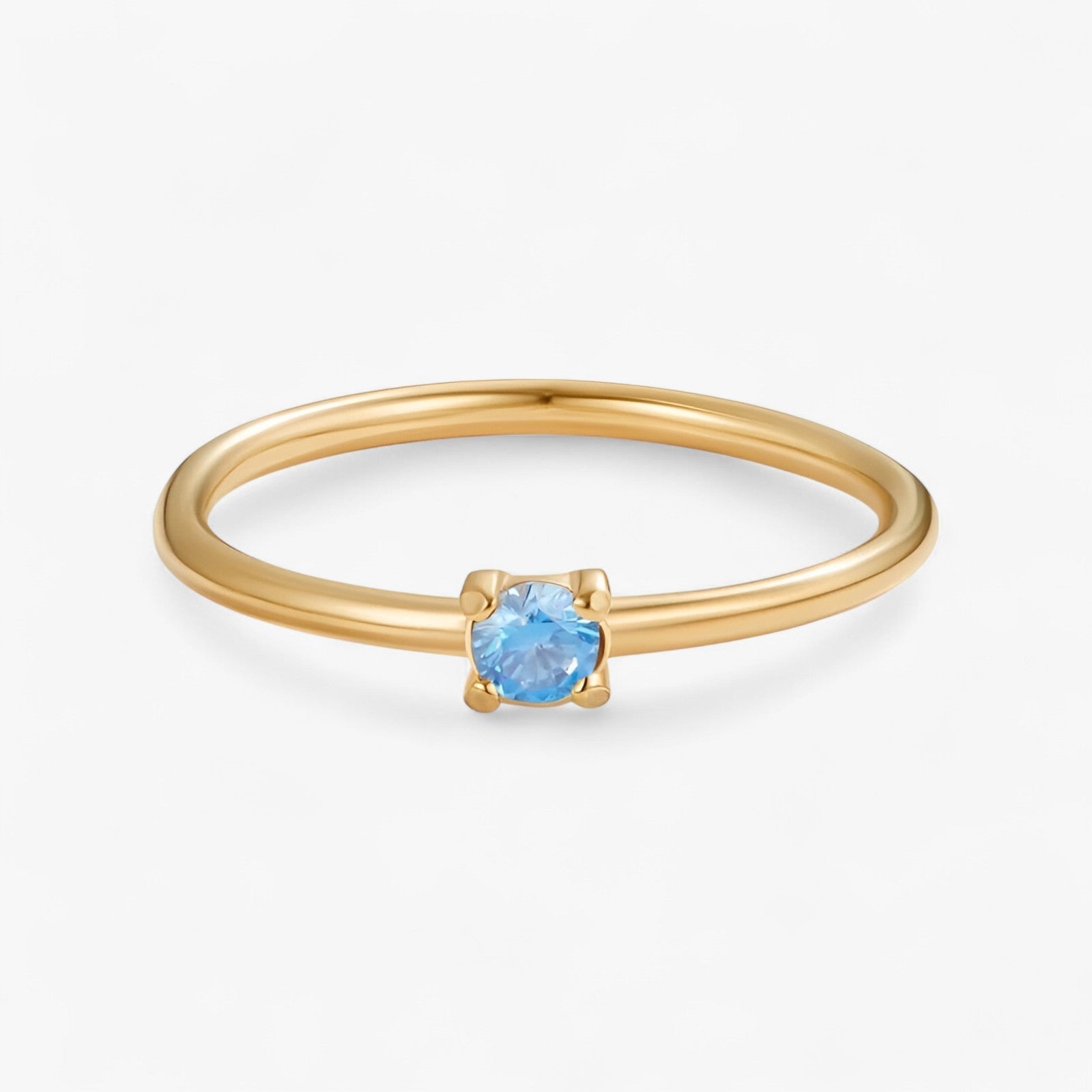 Geburtsstein 18K Ring