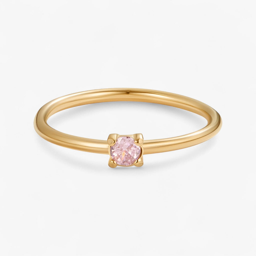 Geburtsstein 18K Ring