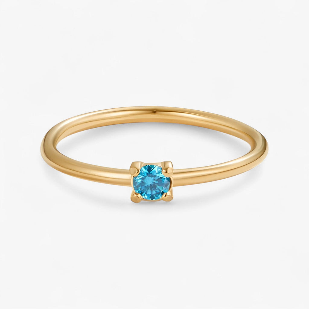 Geburtsstein 18K Ring
