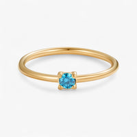 Geburtsstein 18K Ring