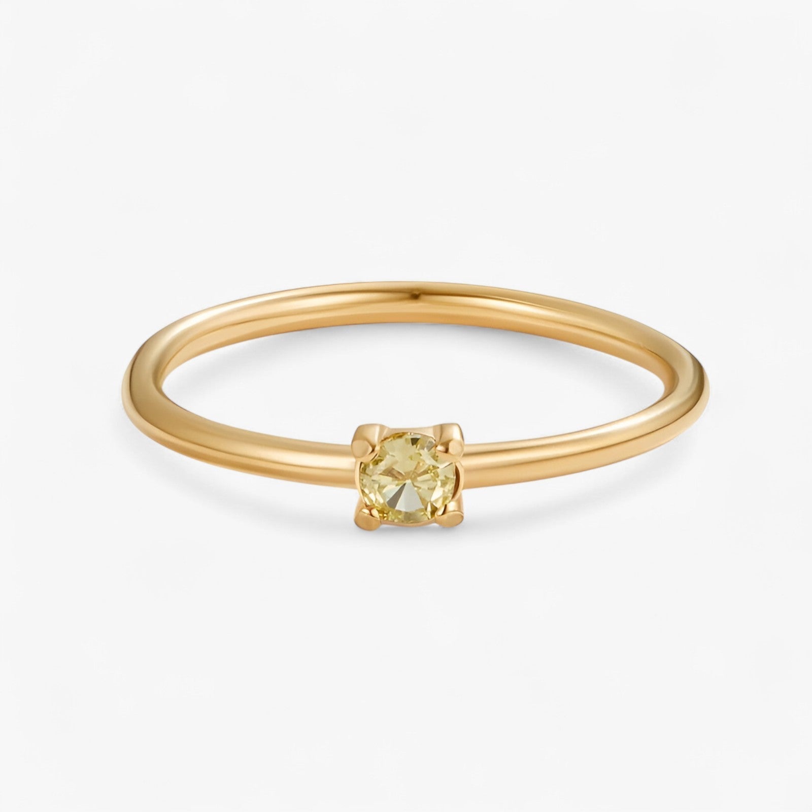 Geburtsstein 18K Ring