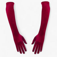 Damen-Velourhandschuhe - Eleganter Retro-Stil und Wärme