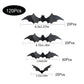 Décorations de Chauves-souris Halloween | Autocollants Muraux PVC 3D