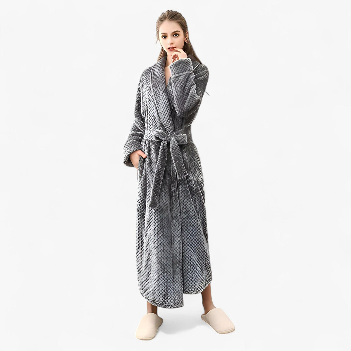 Sofia | Weiche Fleece-Bademantel