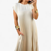 Aduana | Ärmelloses Kleid mit Eleganten Falten