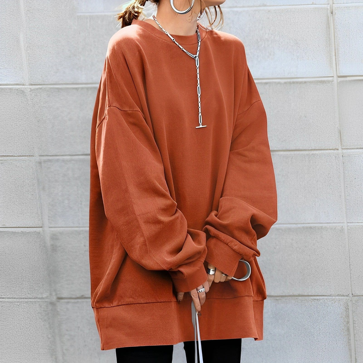 Oversized Designer-Pullover – Jamila