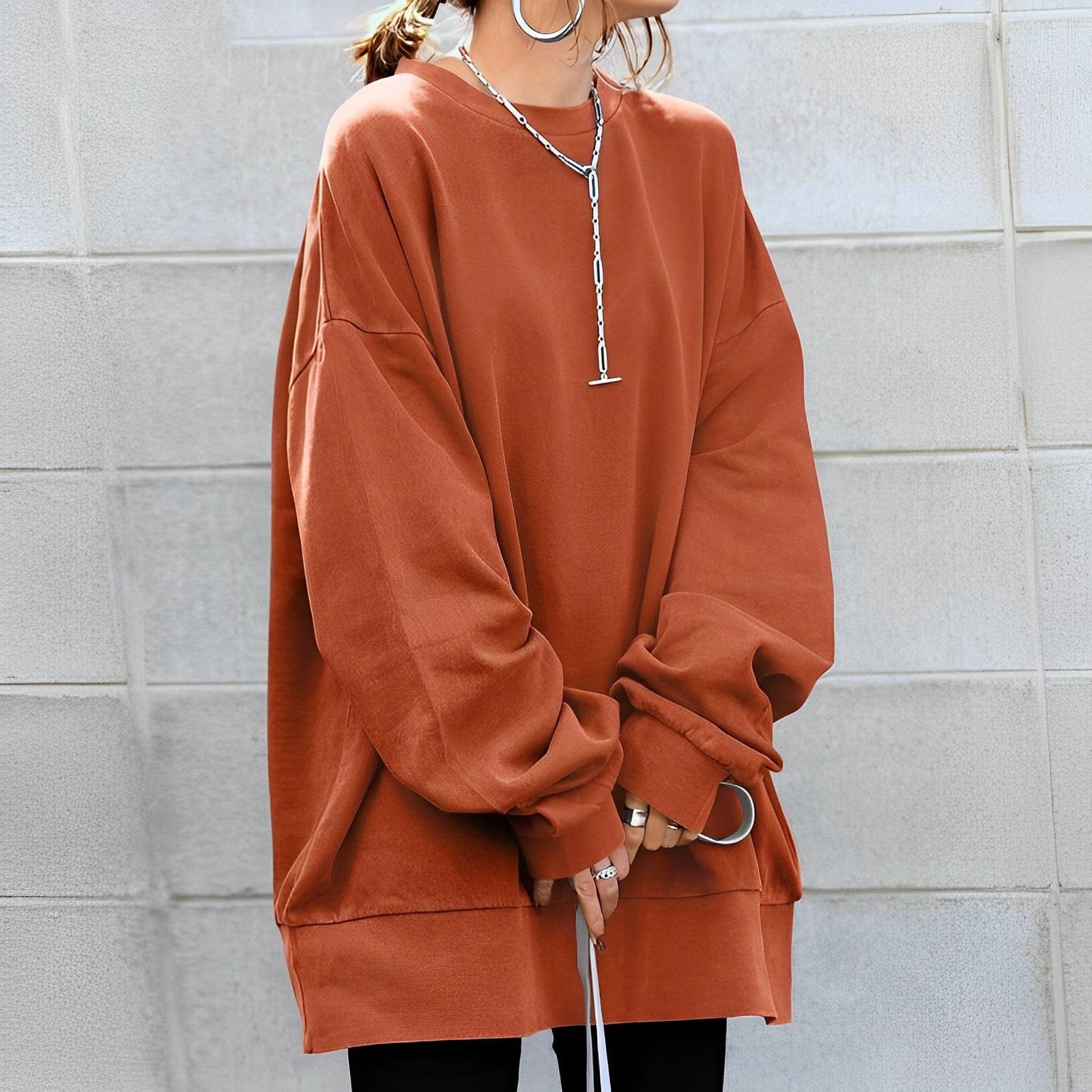 Oversized Designer-Pullover – Jamila