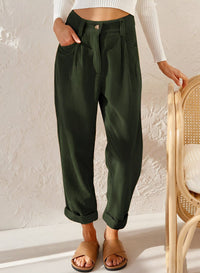 Elegante Damen Cordhose mit Hoher Taille – Naima