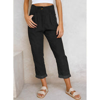 Elegante Damen Cordhose mit Hoher Taille – Naima