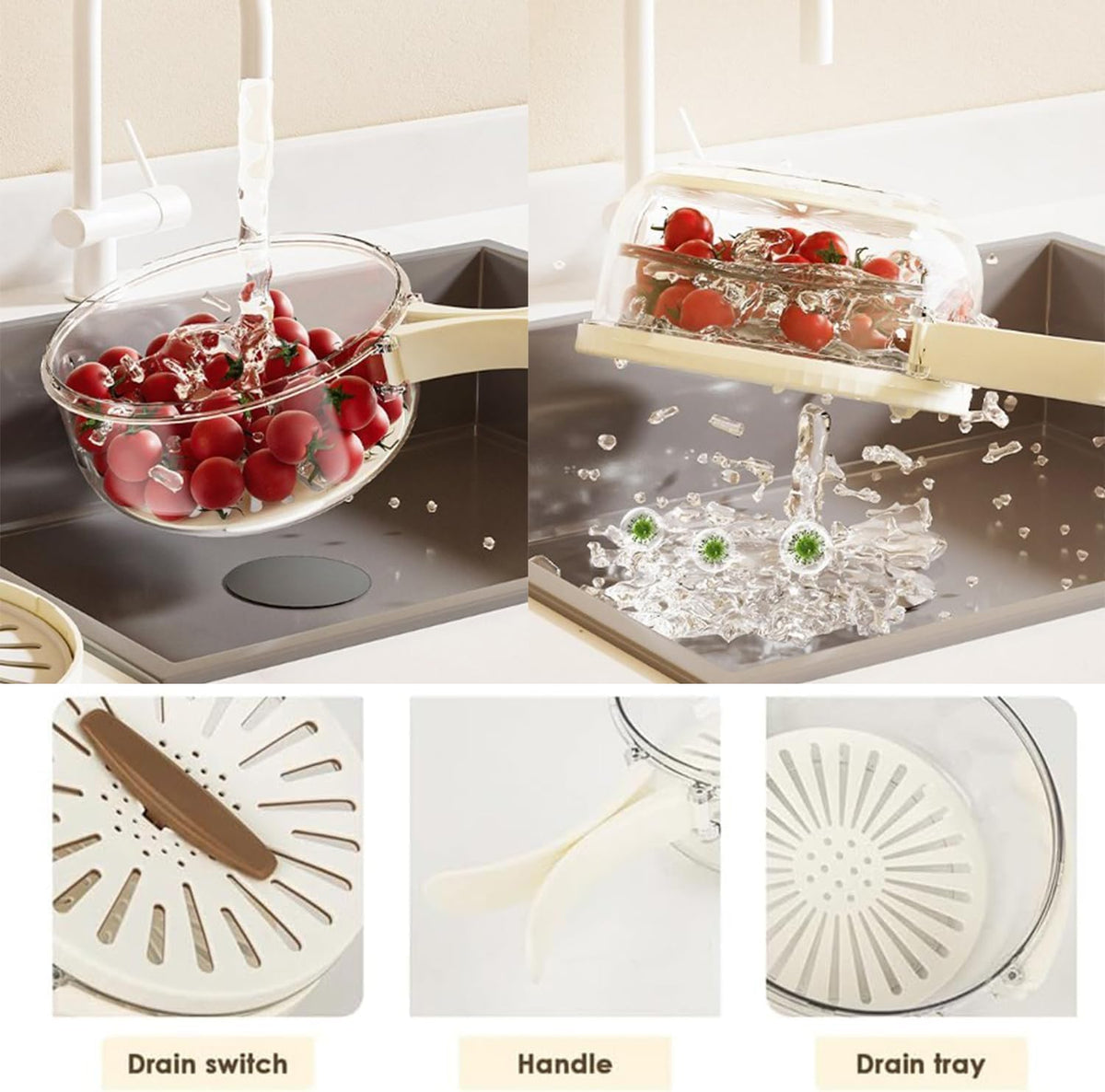 FruitWash™ - 2-in-1 Abtropf- und Aufbewahrungskorb