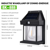 Solar-Wandleuchte für draußen