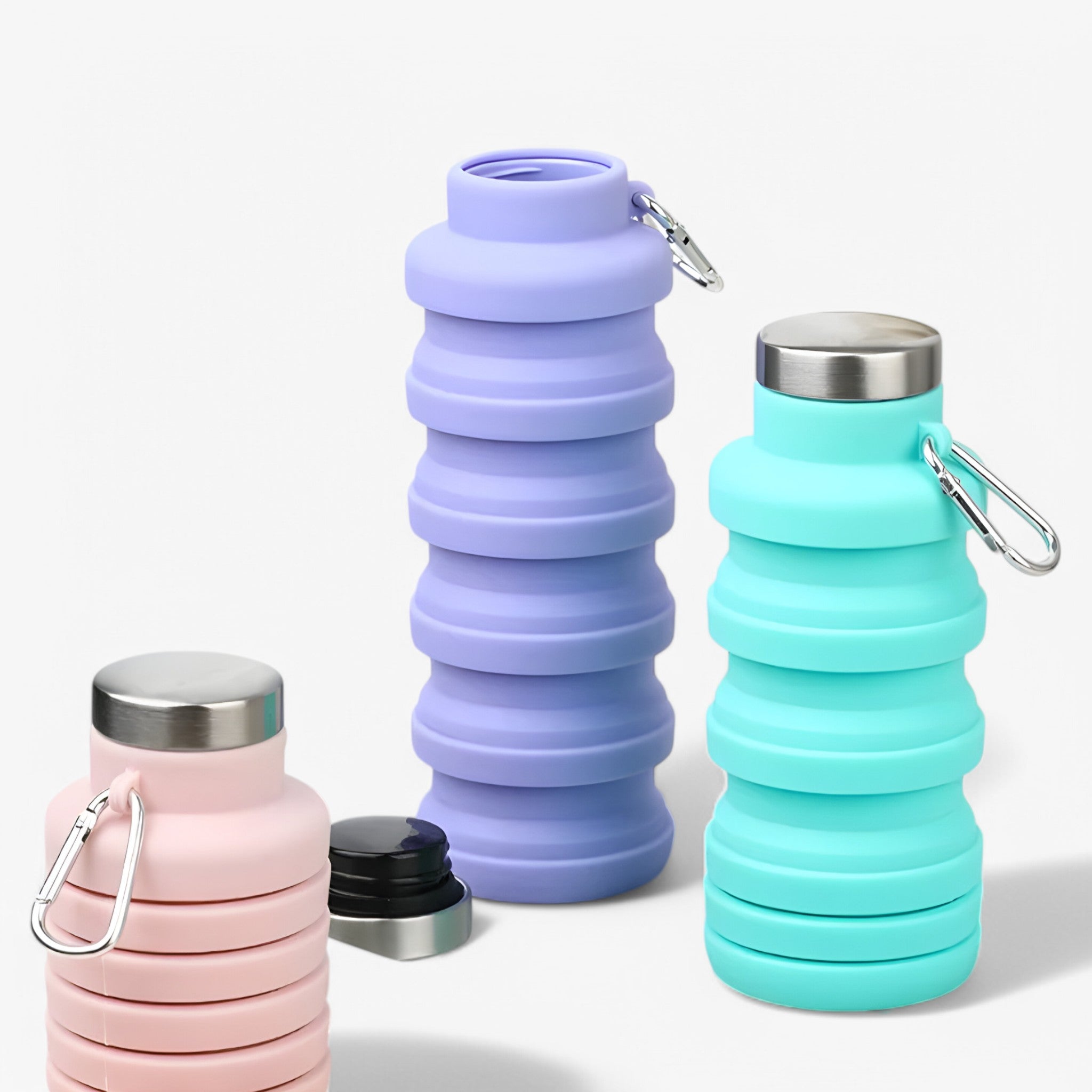 FlexiBottle™ | Faltbare 500ml Silikon-Wasserflasche