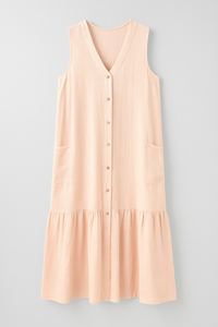 Royce | Fließendes ärmelloses Strandkleid