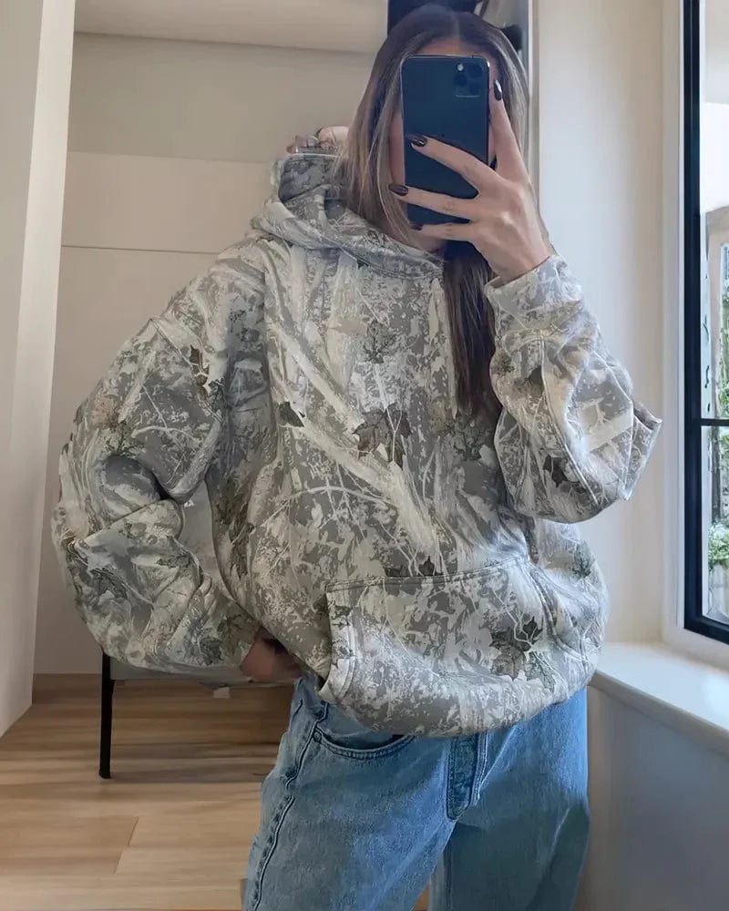 Kuscheliger Kapuzenpullover mit Rückenprint – Love