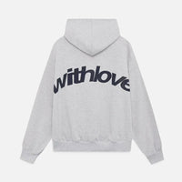 Kuscheliger Kapuzenpullover mit Rückenprint – Love
