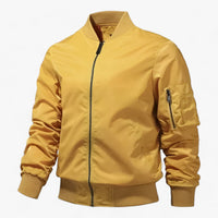 Pilot Jacket Herren - Stehkragen Fliegerjacke Einfarbig